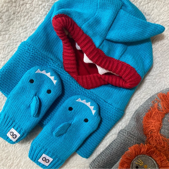 Large Winter Baby Bundle Snowsuit & Hats Zoocchini, Gymboree size 3-6 months - Picture 3 of 11